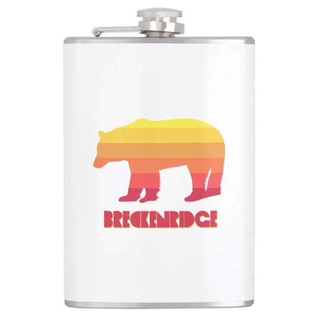 Petaca Breckenridge Colorado Rainbow Bear (Anverso)