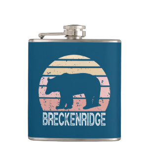 Petaca Breckenridge Colorado Retro Bear