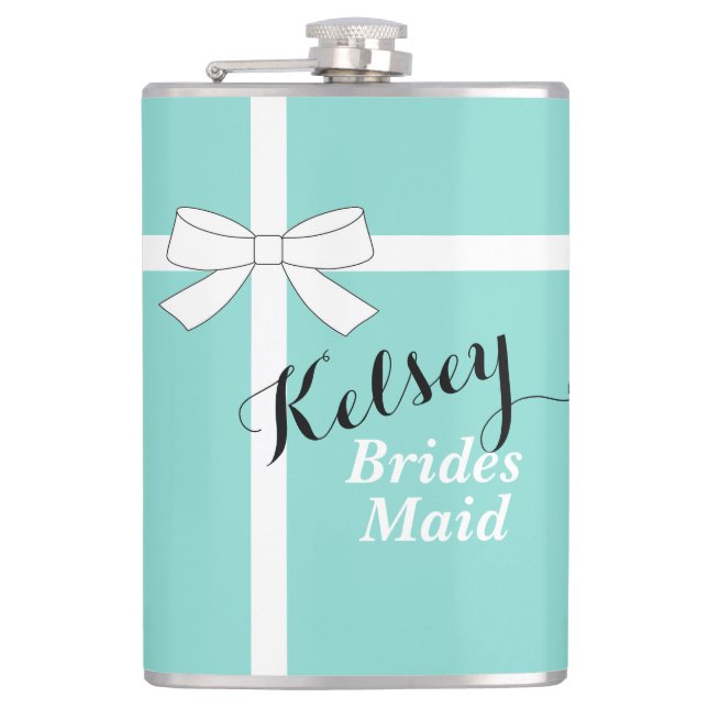 Petaca BRIDE & CO Bridesmaid Bridal Party Wrapt Flask (Anverso)
