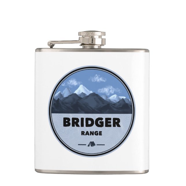 Petaca Bridger Range Montana Acampada (Anverso)