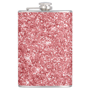 Petaca Brillante Rosa Glitter Glamuroso