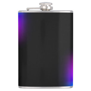 Petaca Brillo de gradiente violeta negro