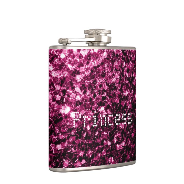 Petaca Brillo de rosa oscuro destellos Princesa Personali (Derecha)