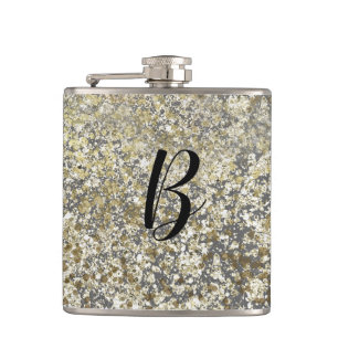 Petaca Brillo Dorado Crujiente Moderno Glamour Chispeante