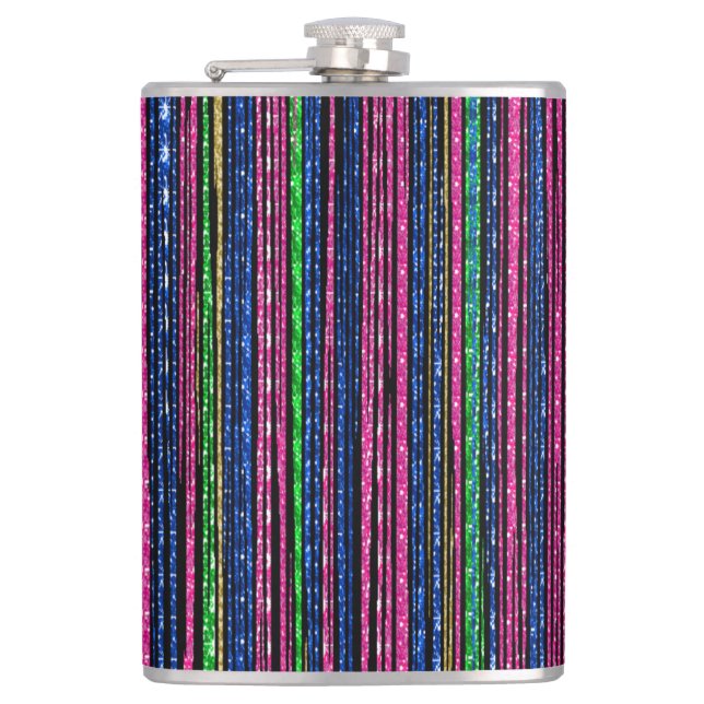 Petaca Brillo y Glam Rayas Brillantes (Anverso)