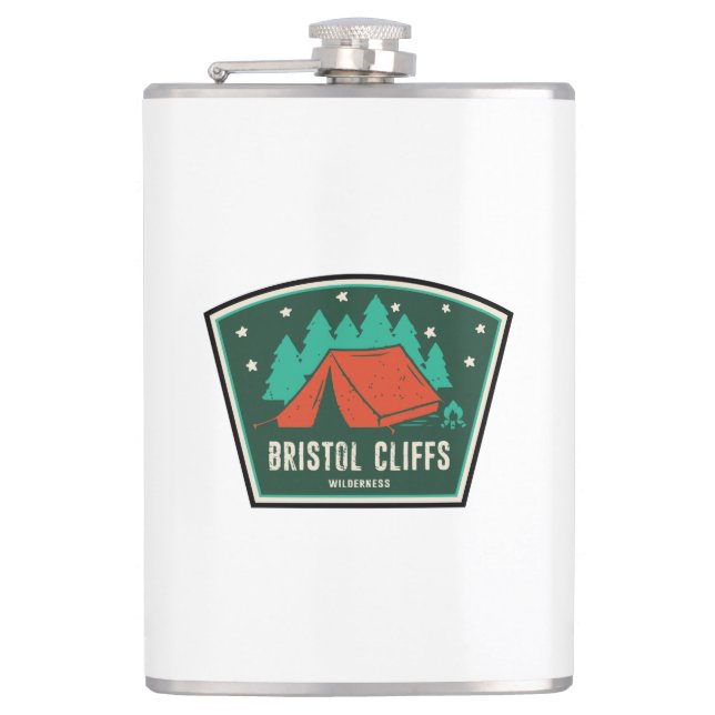 Petaca Bristol Cliffs Wilderness Vermont Camping (Anverso)