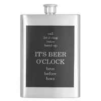 Bros Before Hoes Groomsmen Boda Flask