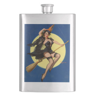 Petaca Bruja de Halloween Chica Pin Up Bruja