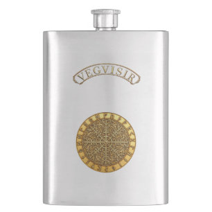 Petaca Brújula Dorada Vegvisir