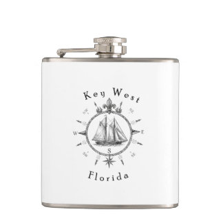 Petaca Brújula Náutica de Vela de Key West Marinero de Cr