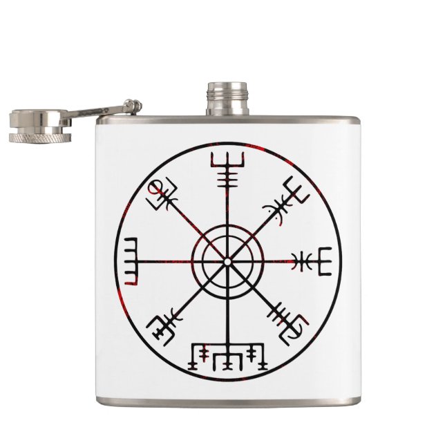 Petaca Brújula rúcula de Vegvisir (Abierto)