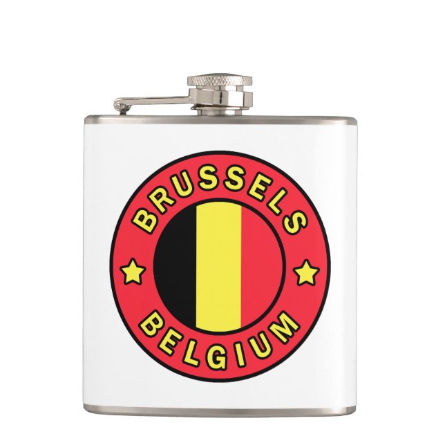 Petaca Bruselas Bélgica (Anverso)