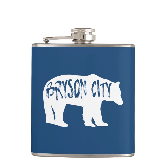 Petaca Bryson City North Carolina Bear (Anverso)