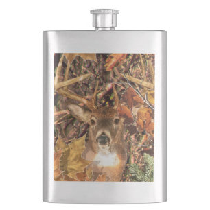 Petaca Buck en otoño Camo venado blanco