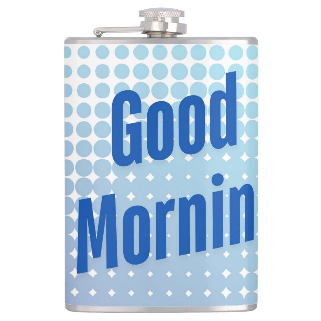 Petaca Buenos Días Puntos Azules (Anverso)
