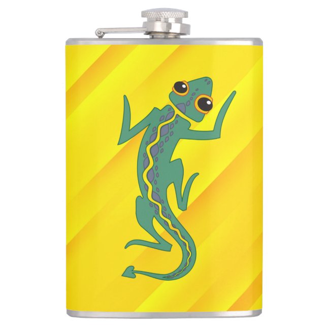 Petaca Buggi Green Lizard Artistic Clipart-27847 (Anverso)