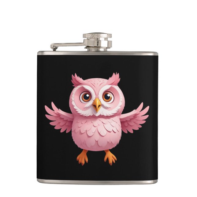 Petaca Búho Feliz Juguetazo De Diversión Jugando En El Bo (Anverso)