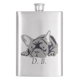 Petaca Bulldog Francés negro