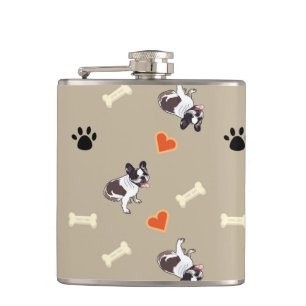 Petaca Bulldog francés, tratamiento para perros y patrone
