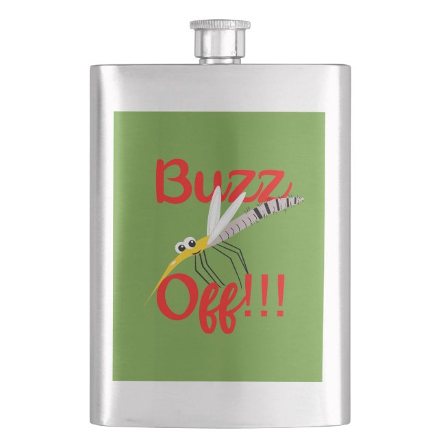 Petaca Buzz Off Classic Flask (Anverso)