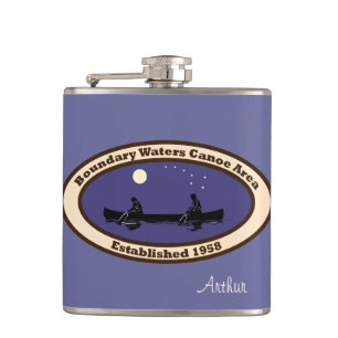Petaca BWCA Emblem con 2 canoistas