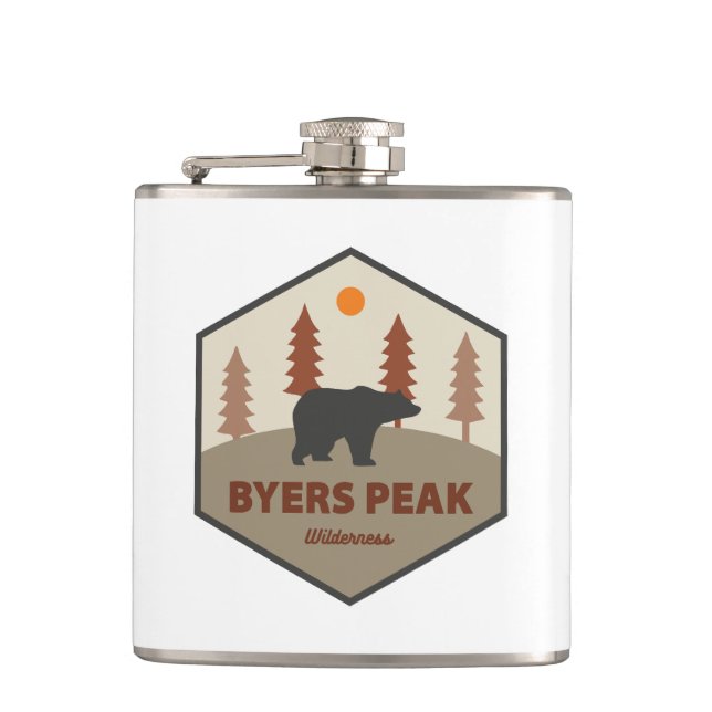 Petaca Byers Peak Wilderness Colorado Bear (Anverso)