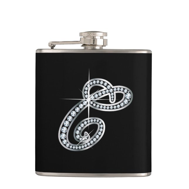Petaca C Script "Diamond Bling" Flask (Anverso)