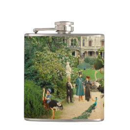 Petaca Cabalgando avestruces en A Regaleira (Portugal)