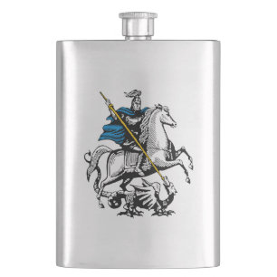 Petaca Caballero de San Jorge del símbolo de la bandera