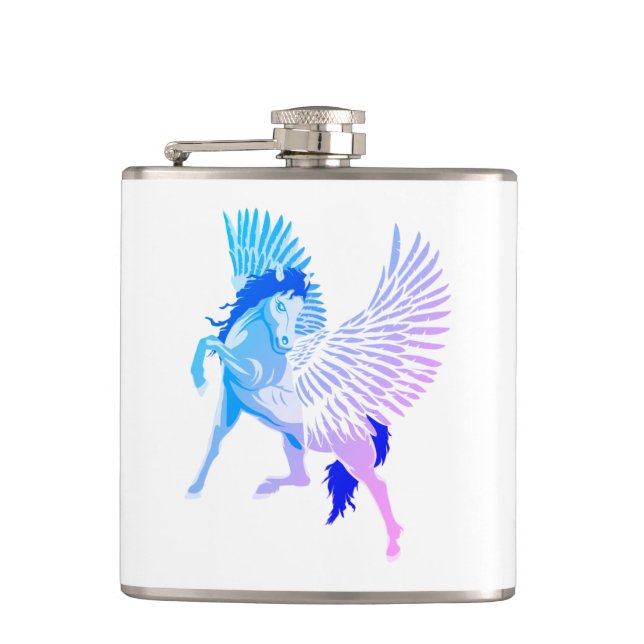Petaca Caballo alado de la mitología griega Pegasus (Anverso)