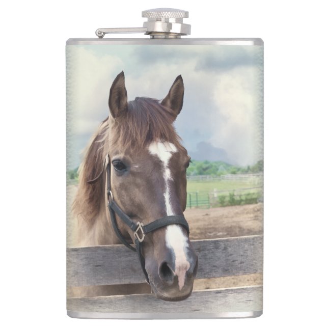 Petaca Caballo de Brown con el halter (Anverso)