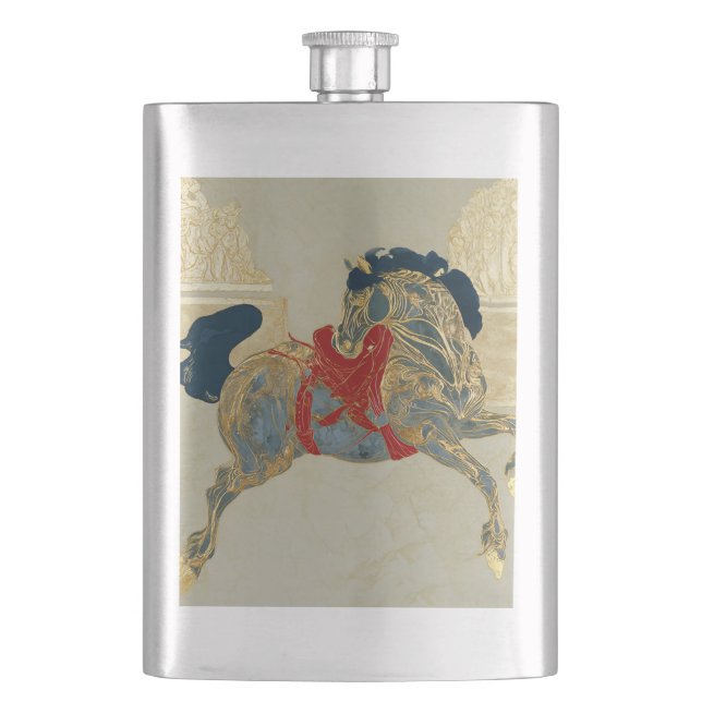 Petaca Caballo Imperial Dorado (Anverso)