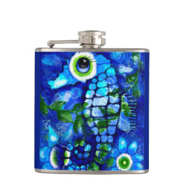 Petaca Caballo marino caprichoso Mar costero Náutico Azul