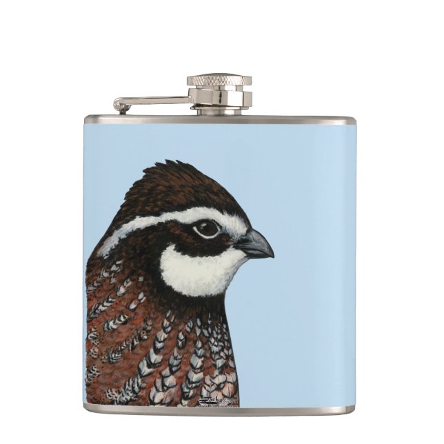 Petaca Cabeza de codorniz Bobwhite (Anverso)