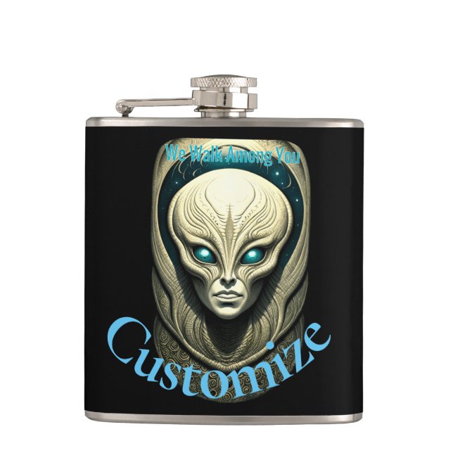 Petaca Cabeza de cráneo de Alien Thunder_Cove (Anverso)