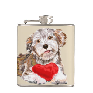 Petaca Cachorro con frasco del corazón