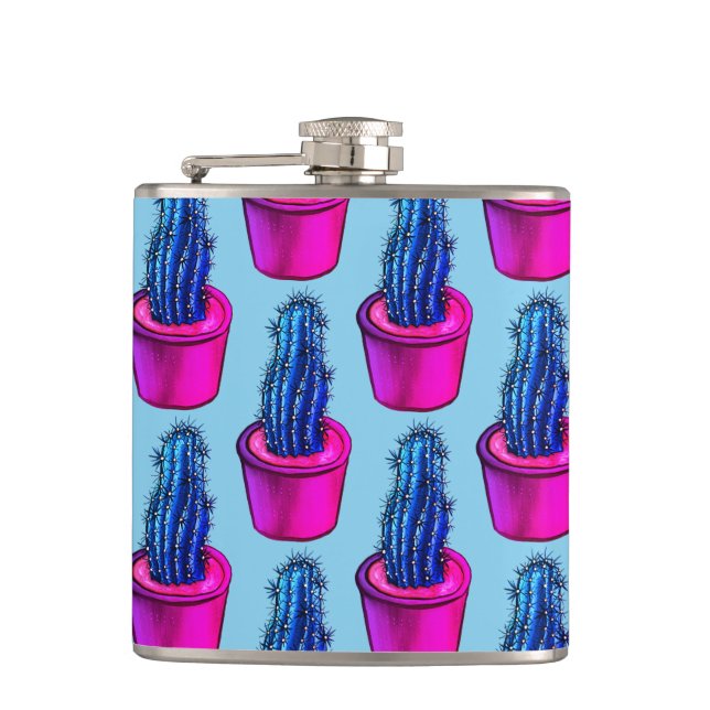 Petaca Cactus Lover Weird Pott Succulant Pattern (Anverso)