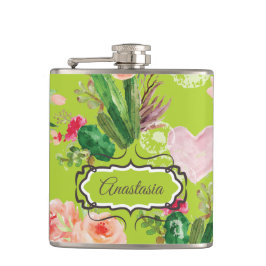 Petaca Cactus Pastel personalizado