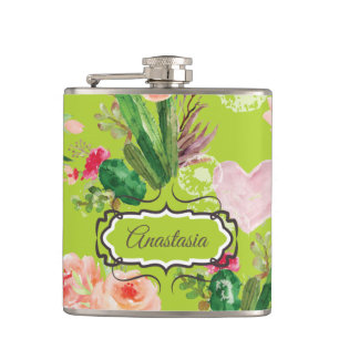 Petaca Cactus Pastel personalizado