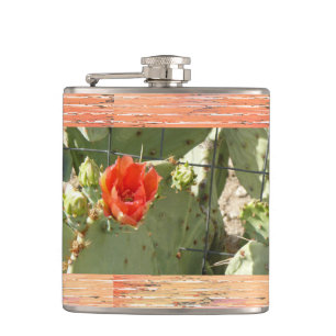 Petaca Cactus Tos y Bello matraz envuelto