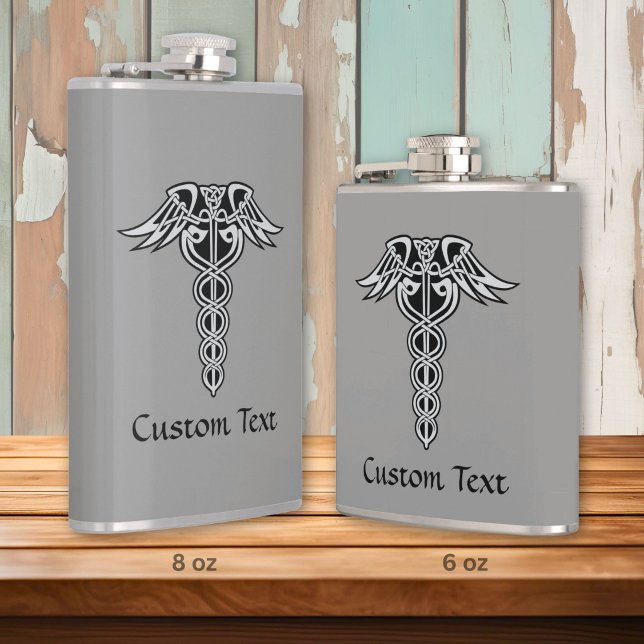Petaca Caduceo de Nudo Celta (Subido por el creador)