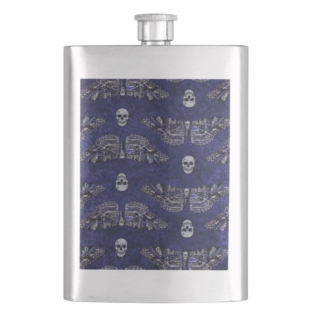 Petaca Caer en la muerte de Moth y Skulls (Anverso)