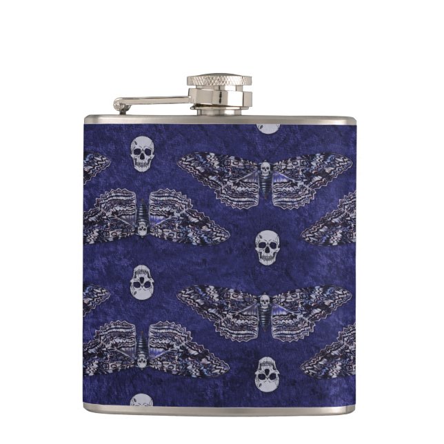 Petaca Caer en la muerte de Moth y Skulls (Anverso)