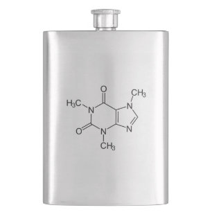 Petaca Cafeína Molécula Química Átomos de café