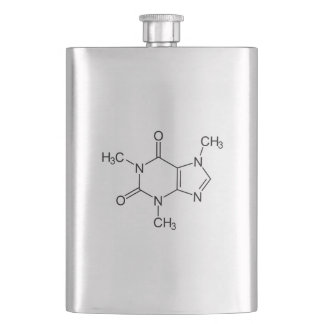 Petaca Cafeína Molécula Química Átomos de café