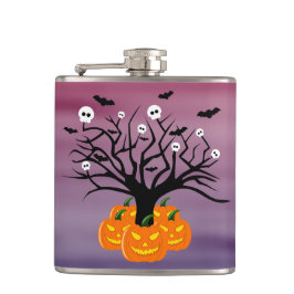 Petaca Calabaza de Halloween Jack del Árbol Muerto de los