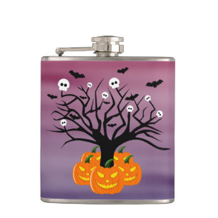 Petaca Calabaza de Halloween Jack del Árbol Muerto de los