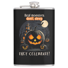 Petaca Calabaza negra de Halloween