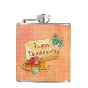 Petaca Calabaza Y Hojas