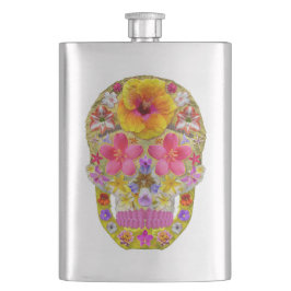 Petaca Calavera de flores 4 - Tropical